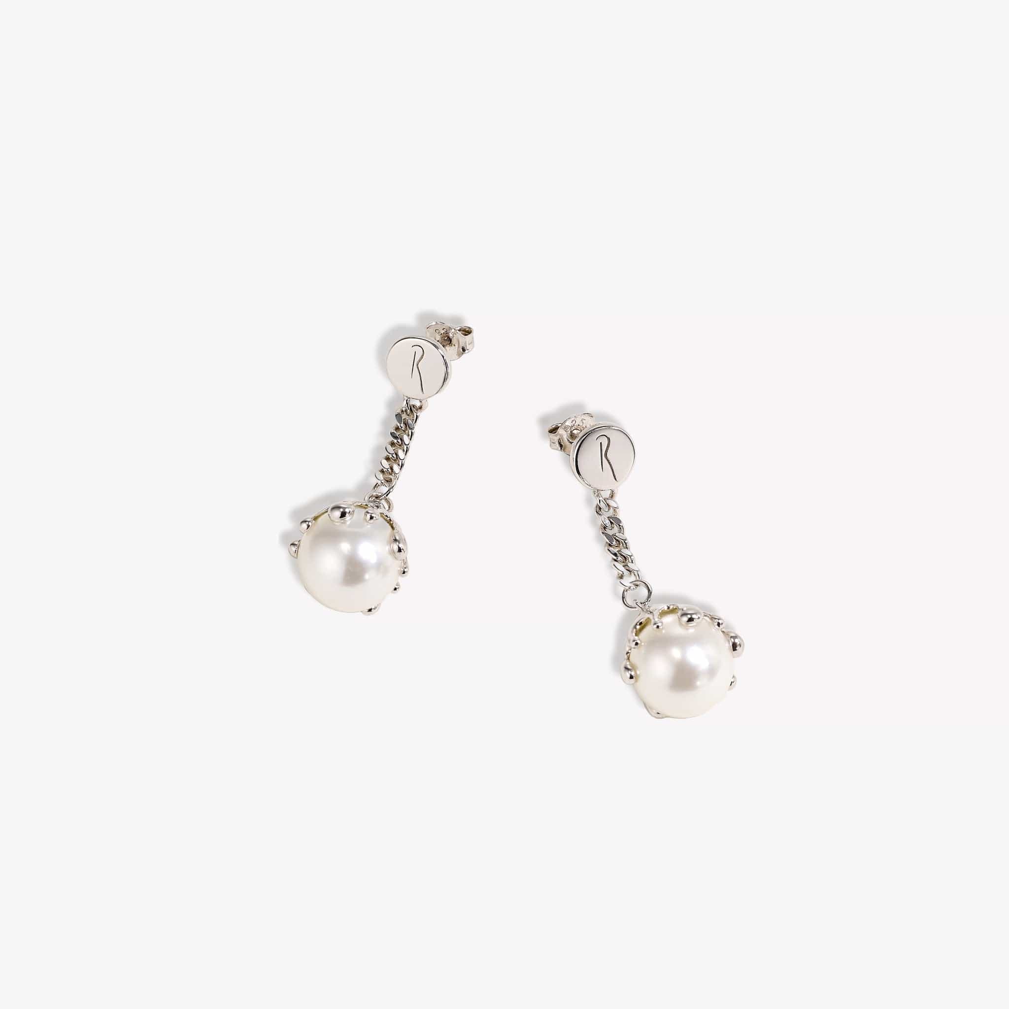 Risqué Earrings Venere Melt Pearl Earrings Silver