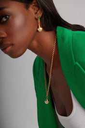 Risqué Necklaces Venere Melt Pearl Pendant Necklace Gold