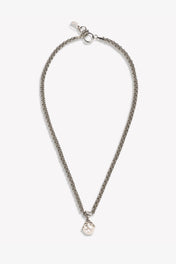 Venere Melt Pearl Pendant Necklace Silver
